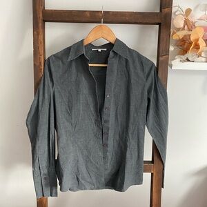 Smart Set Charcoal Button-Down Shirt